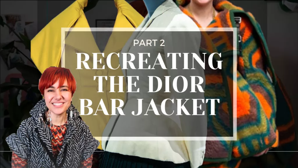 Recreating the Dior Bar Jacket Part 2: the Upcycled Blanket Coat I the Master's Series - Rebecca In Europe